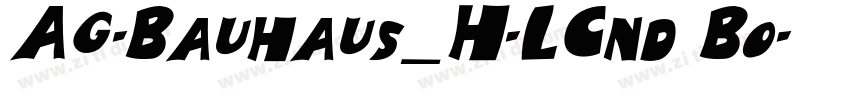 AG-Bauhaus_H-LCnd Bo字体转换